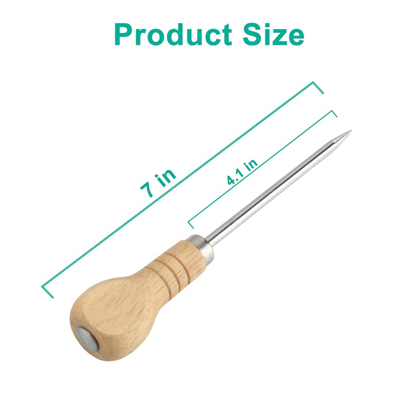 Yzurbu 6pcs Ice Pick for Breaking Ice, Stainless Steel Ice