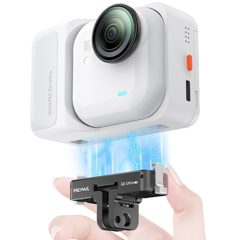 Honbobo Magnetic Mount for Insta360 GO Ultra, Quick Release Mount
