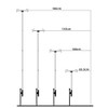 Camping Lantern Stand Collapsible Lamp Pole Camping Light Hanging Poles