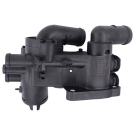 Doo Engy Thermostat Housing Coolant Thermostat Housing with Sensor Sealing Ring Seal Coolant Thermostat 87°C for Polo 9N Cordoba 6L Ibiza 6L Fabia 6Y 1.4 16V