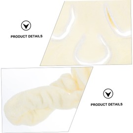 Baluue 3 Pcs Facial Towel Women Beauty Salon Polyester Thick Detachable Rope Face Towel