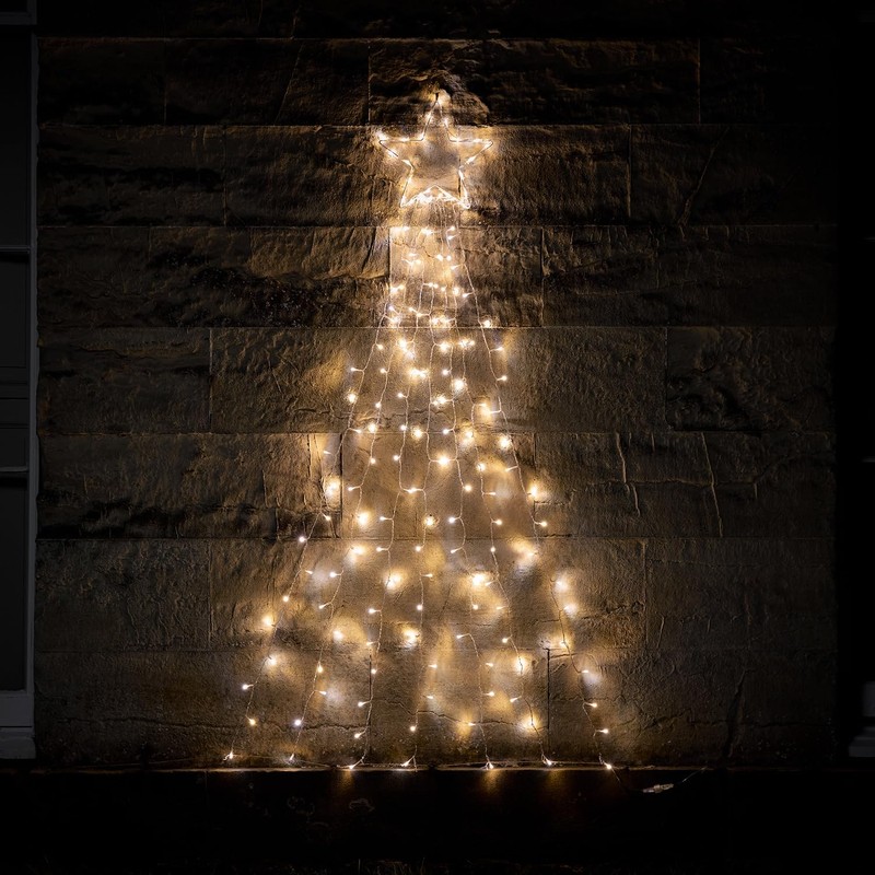 Lights4fun Christmas Outdoor 160 Dual Colour LED Shooting Star Hanging