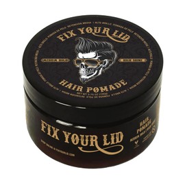 FIX YOUR LID, Pomada para Peinar, Fijación Media, Ideal para Hombres y Todo Tipo de Peinados, Brillo Alto, 3.75 Onzas