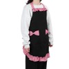 Bowknot Apron Multifunctional Cooking OilProof Waterproof Antifouling Apron for Kitchen(Black