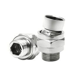 Shower Head Swivel Ball Joint Adapter Shower Connector Ball Joint Adjustable Shower Arm Connector for Shower Head