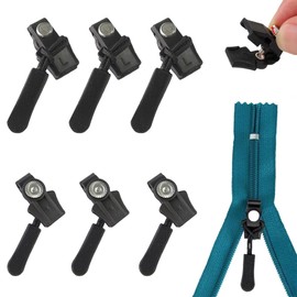 Zip Repair Kit - 6 Pieces Fix Zip Pulls, High Quality Zip for Jacket, Backpacks, Suitcases, Sleeping Bags - Zip Repair Made Easy