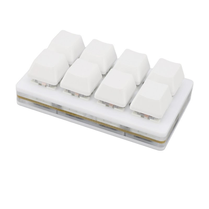 8 Key Keyboard Blue Switch Hot Swappable Copy Paste Shortcuts