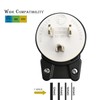 Right Angle Nema 5-15P 15A 125V , 360° Rotatable DIY