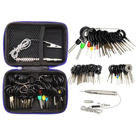 AUTOXBERT Terminal Removal Tool Kit, 52Pcs Terminal Ejector Kit for Car, with Circuit Tester and Storage Case, Pin Extractor Tool Set Puller Repair Key Removal Tools for Most Connector Terminal