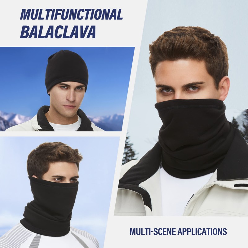 SUNMECI Neck Gaiter Warmer Ski Scarf Windproof Mask - Thick