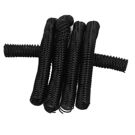 35 Pieces Binder Spines 4:1 Pitch Plastic Spiral Binding Coils 215 Sheets Capacity 25.4mm Diameter 48 Loops Black Binding Spirals for Students and Coworkers(Black)