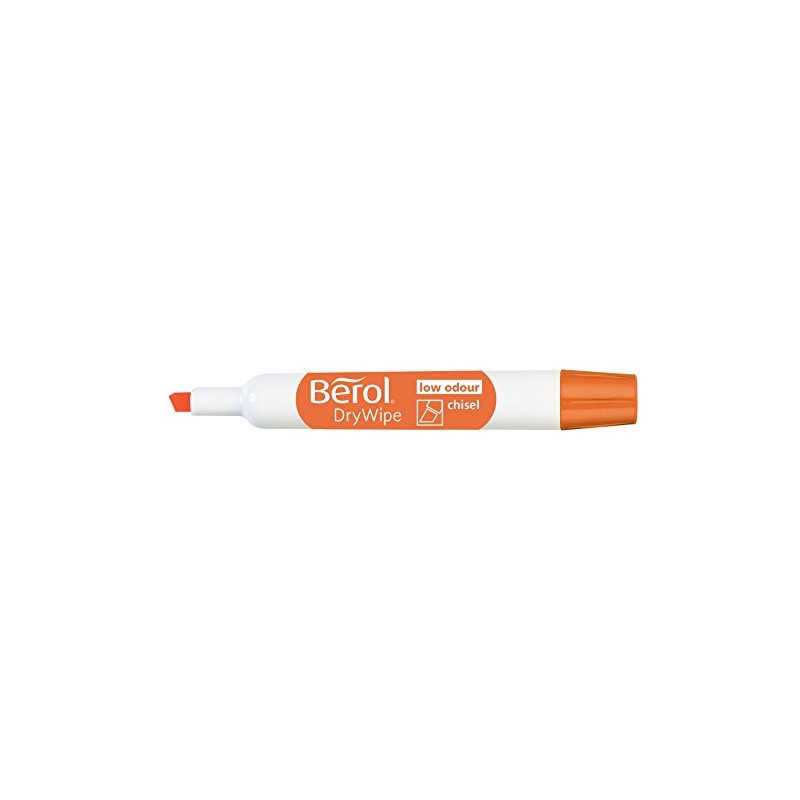 Berol Dry Wipe Whiteboard Marker Pens Chisel Tip Assorted Colours