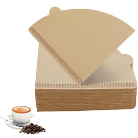 YSTrillion V-Förmiger Kaffeefilter Papier,100 Stück Kaffeefilter V02,Papierkaffeefilter,Kaffeepapierfilter Coffee Papierfilter,Kaffeezubehör für Zuhause Büro Filterbecher Handfilter