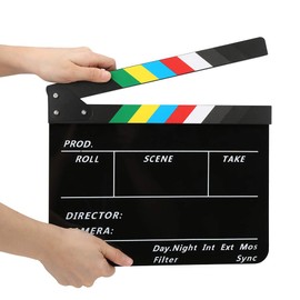 Imán Integrado En El Medio de Claqueta No Es Fácil de Romper Escena de Video Claqueta Tablilla de Película Director de Acrílico para Juegos de Roles, Edición, Producción de Video, Fotografía de Cámara