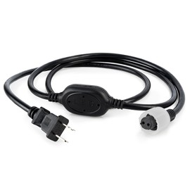WYZworks 5ft LED Rope Power Cord w/Connection Cap for 3/8" LED Rope Lights up to 150ft - 1 Pack