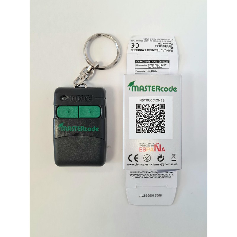 Genuine Clemsa Mastercode MV12 Remote Control Compatible with MV1 MV123