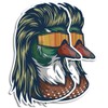 Sticky Expressions | Duck Mullet Sticker (2 Pcs) - Strong