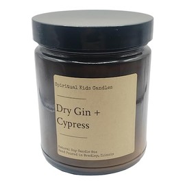 Dry Gin & Cypress Soy Candle 8oz 35-40 Hours Hand Poured with All Natural Soy Wax and Fragrant/Essential Oils! | Woodsy Candle | Birthday Gift | Christmas Gift