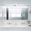 Aipsun 41 Inches Crystal Vanity Lights Over Mirror Long Bathroom
