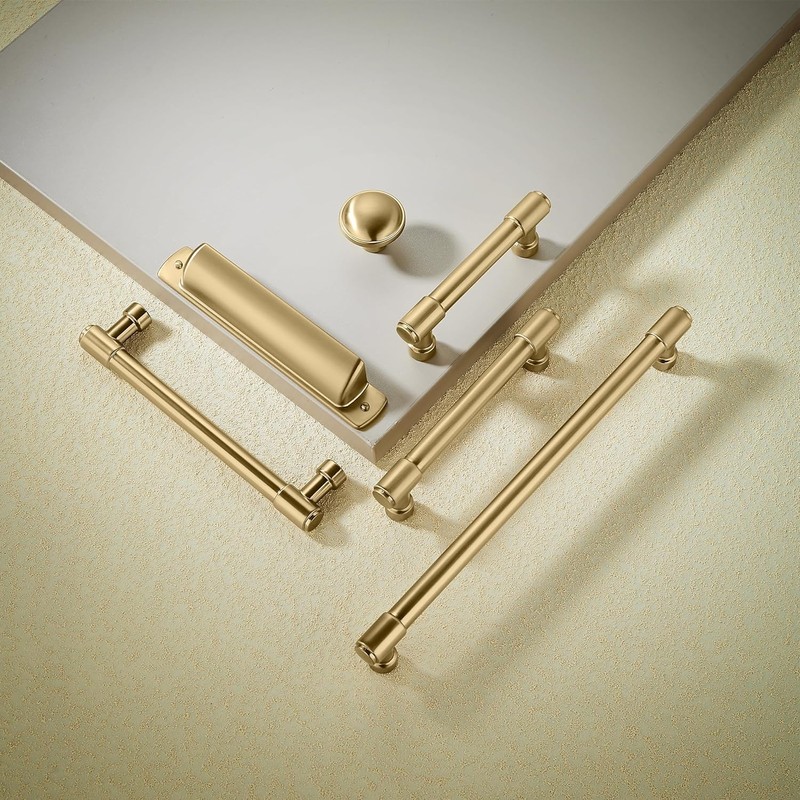 khtumeware 10 Pack 6 Inch(152mm) Champagne Bronze Kitchen Cabinet Handles