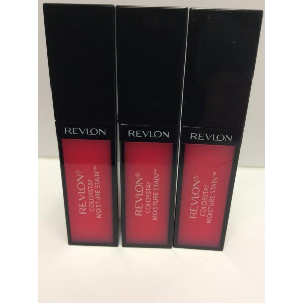 Revlon 3 X Revlon ColorStay Moisture Stain, Rio Rush/020, 0.27