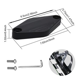 Waterproof Bicycle Mount for AirTag, Hidden Under the Bottle Holder, Security Screws, Anti-Theft Protection, Discreet Security, Plastic Bicycle Mount An-ti Lost Protective Case