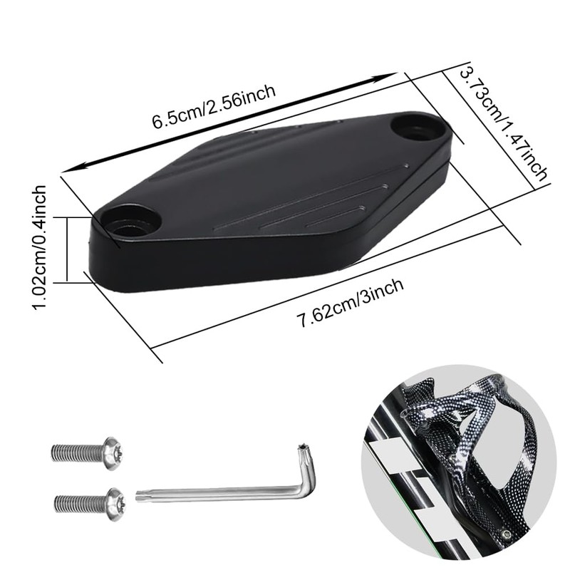Waterproof Bicycle Mount for AirTag, Hidden Under the Bottle Holder,