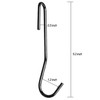 ESFUN 12 Pack Heavy Duty S Hooks, Black Pot Rack