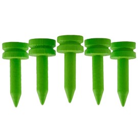 Castle Golf Tees Bamboo | Multiple Colours & Sizes | Eco Friendly & Sustainable Bamboo Castle Golf Tees (25mm (Green))
