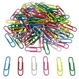 FZGUSYAF FZGUSYAF 120 Büroklammern 28MM Mehrere Farben Metall Klemmen