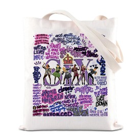 SIX Broadway Musical Merchandise Six Musical Tote Bag Broadway Six Musical Handbag Musical Theatre Broadway Fan Gift (SIX TOTE UK)