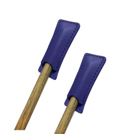 Dunn's cue tip protector, suitable for snooker cues, pool cues or billiard cues, leatherette made, for 7.5mm to 11mm tip size (2 units) (blue)