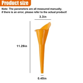 Long Neck Oil Funnel, Plastic Spill Saver Funnels, Multi-Function Funnel for All Automotive Oils, Water, Diesel Fuel, Lubricants, Engine Oils, Kerosene and Other Liquids (4PCS)