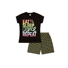 Girls Eat Sleep Dance Rainbow Girls Short Pyjamas (11-12 Years)