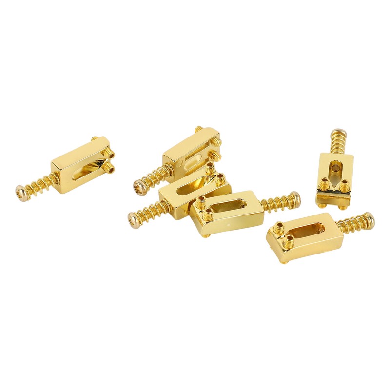 6 Pcs Electric Guitar Bridge Saddle Standard Zinc Alloy Guitar