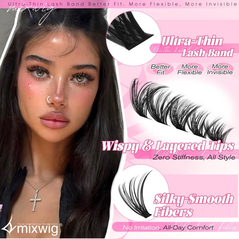 6 Styles Lash Clusters Kit 1596PCS Mega Lash Extension Kit
