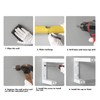 Bathroom Wall Shelf Punch Free Acrylic and Space Aluminum Wall
