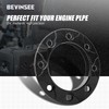 Bevinsee 3" inch Escape Pipe Fender Exit Bezel Trim Ring