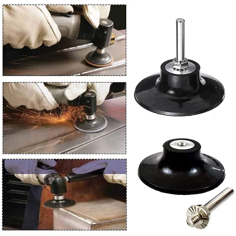 Bestgle 2pcs 1/4" Shank 3" Rotary Disc Pad Holder Type