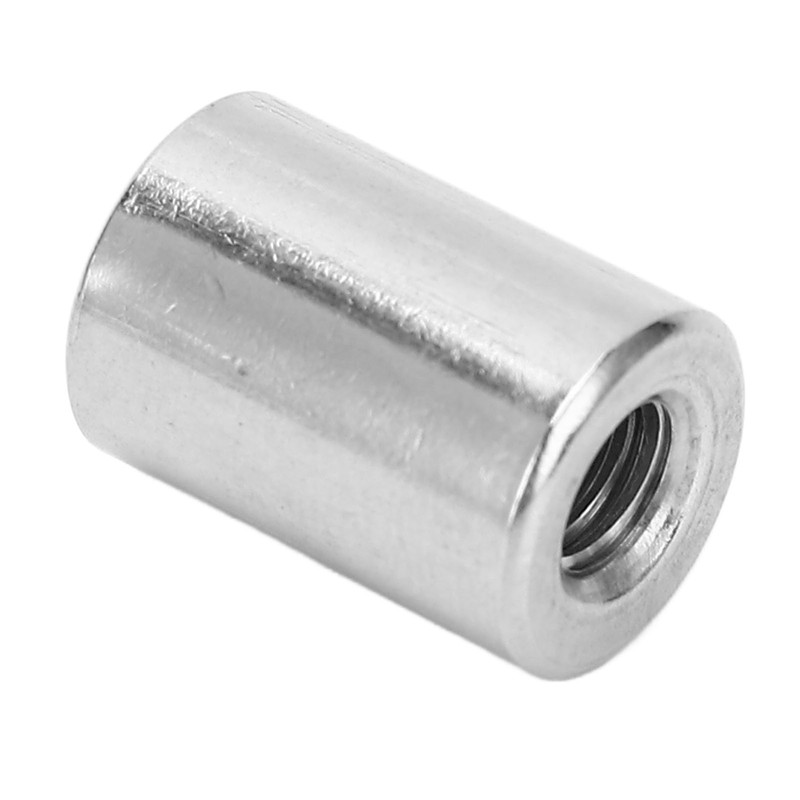 20Pcs Coupling Nut Round Rod Connector 304 Stainless Steel Female