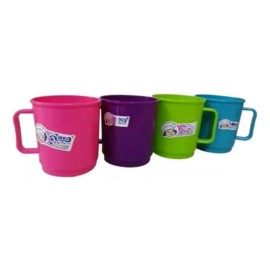 Yuliana Sets De 60 Tazas Cafeteras Colors Rosa Morado Azul Verde