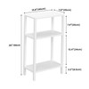 TUTOTAK Small Side Table, Narrow End Table, Skinny Sofa Table,