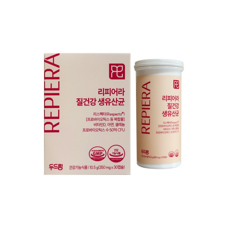 두드림 리스펙타 질건강 생유산균 350mg x 30캡슐 1개 / 써클