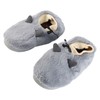 USB Heated Slippers Plush Temperature Adjustable Heating Slippers Anti Slip