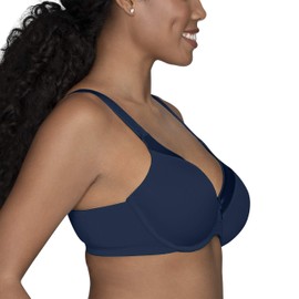 Vanity Fair womens Illumination Full Figure Zoned-in Support (36c-44d) Molded Bra, Underwire - Navy, 40D US