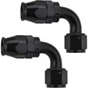 EVIL ENERGY 6AN PTFE Hose End Fitting 90 Degree Black for PTFE Hose Only 2PCS