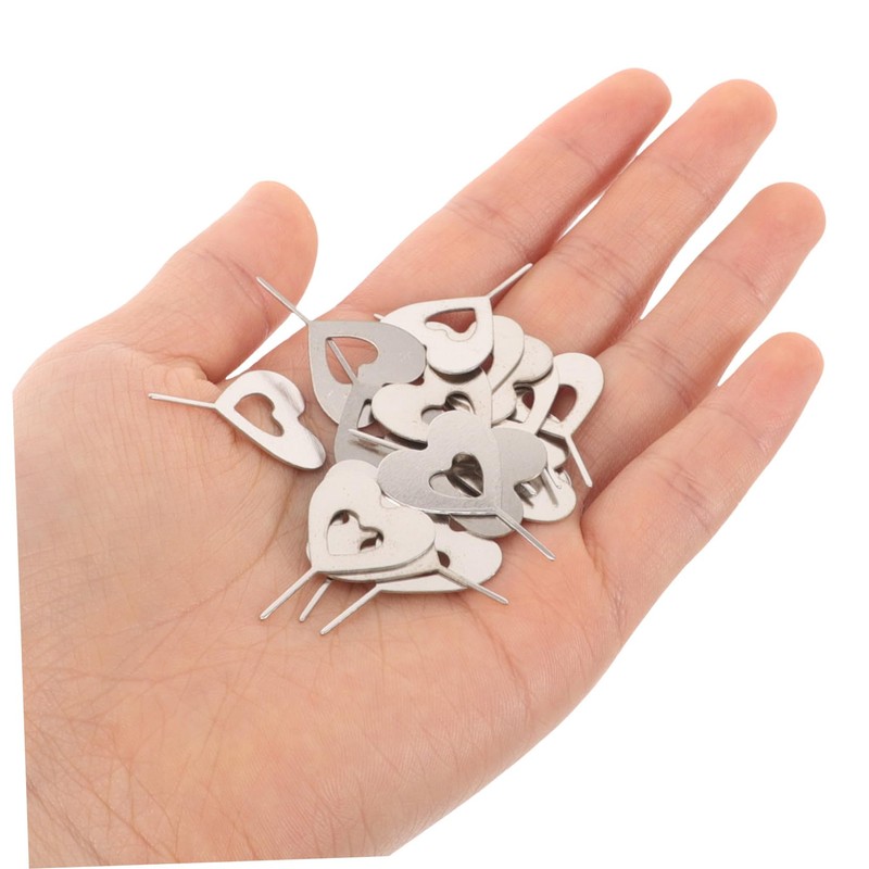TEHAUX 100pcs Sim Card Ejector Tool Stainless Steel Pin Remover