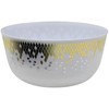 Lillian Collection Shimmer Plastic Serving Bowls - 24 Oz, White,