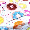 Happium Donut Party Tablecloth, Rectangular Table Cover for Dining Room
