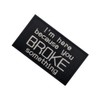 Vmcoatdu 2 piezas con emblema bordado de I'm Here Because